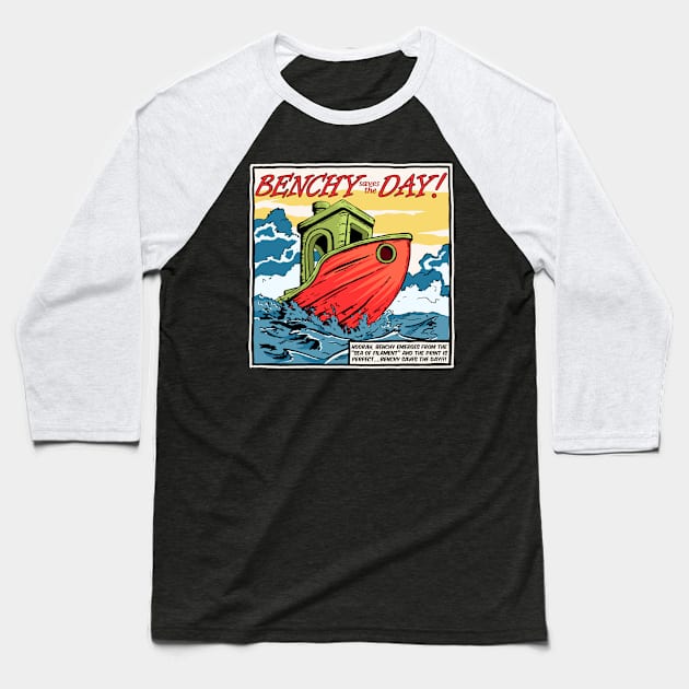 Benchy saves the Day Baseball T-Shirt by Fibre Grease